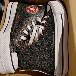 Converse Sparkling Black High-Tops